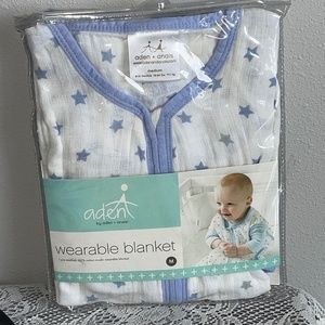 NWT Aden  Anais Wearable Blanket 100% Cotton Muslin M 6-12 Months Sleeping Sack